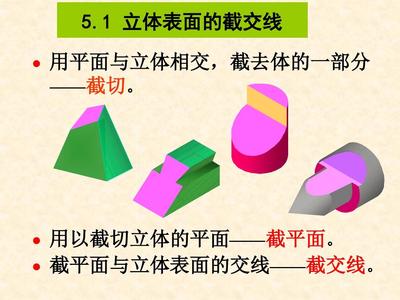 工程圖學(xué)及計(jì)算機(jī)繪圖（非機(jī)類）第5章 截交與相貫——電腦平面及立體制作